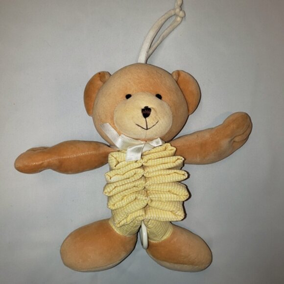 Carter's Plush Musical Crib Pull Toy Bear Accordion Style - Vintage - 8" - Picture 3 of 5
